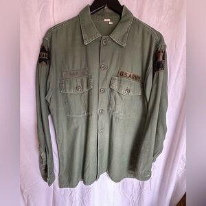 Vintage U.S. Army Olive Green Military Jacket - Men's
